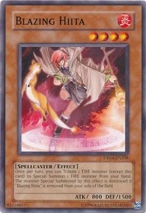 Blazing Hiita (DR04-EN208) - Dark Revelation Volume 4 Unlimited - Premium Yugioh Single from Konami - Just $0.38! Shop now at Game Crave Tournament Store