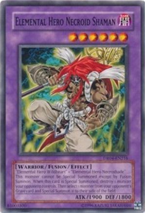 Elemental Hero Necroid Shaman (DR04-EN216) - Dark Revelation Volume 4 Unlimited - Premium Yugioh Single from Konami - Just $1.59! Shop now at Game Crave Tournament Store