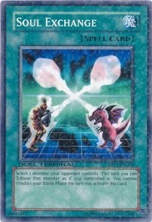 Soul Exchange (DTP1-EN010) - Duel Terminal - Preview Limited - Premium Yugioh Single from Konami - Just $12! Shop now at Game Crave Tournament Store
