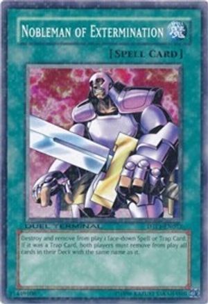 Nobleman of Extermination (DTP1-EN012) - Duel Terminal - Preview Limited - Premium Yugioh Single from Konami - Just $100.79! Shop now at Game Crave Tournament Store