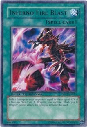 Inferno Fire Blast (DTP1-EN015) - Duel Terminal - Preview - Premium Yugioh Single from Konami - Just $139.96! Shop now at Game Crave Tournament Store