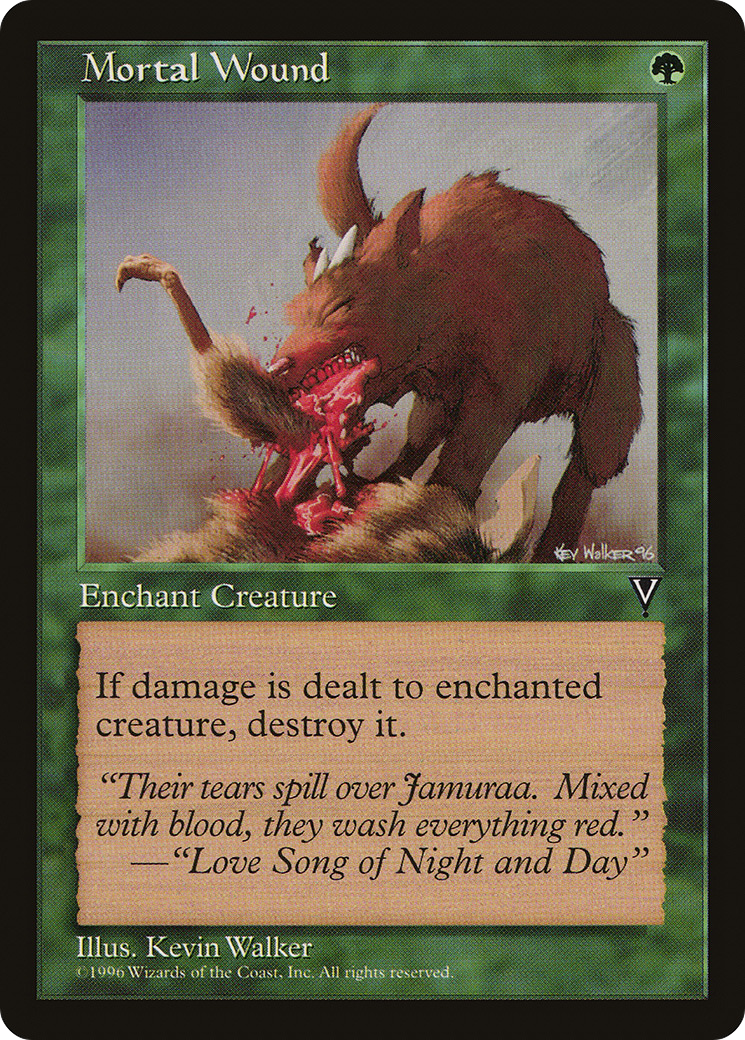 Mortal Wound (VIS-113) - Visions - Premium MTG Single from Wizards of the Coast - Just $0.08! Shop now at Game Crave Tournament Store