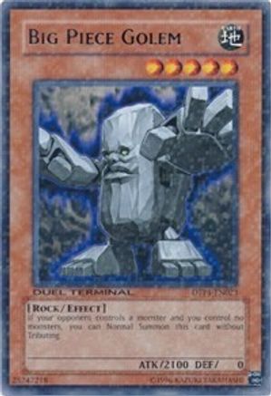 Big Piece Golem (DTP1-EN023) - Duel Terminal - Preview Limited - Premium Yugioh Single from Konami - Just $31.98! Shop now at Game Crave Tournament Store