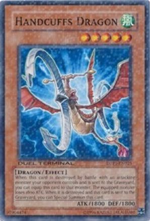 Handcuffs Dragon (DTP1-EN025) - Duel Terminal - Preview Limited - Premium Yugioh Single from Konami - Just $33.01! Shop now at Game Crave Tournament Store