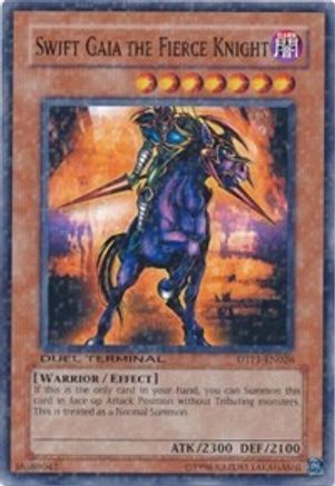 Swift Gaia the Fierce Knight (DTP1-EN026) - Duel Terminal - Preview Limited - Premium Yugioh Single from Konami - Just $139.98! Shop now at Game Crave Tournament Store