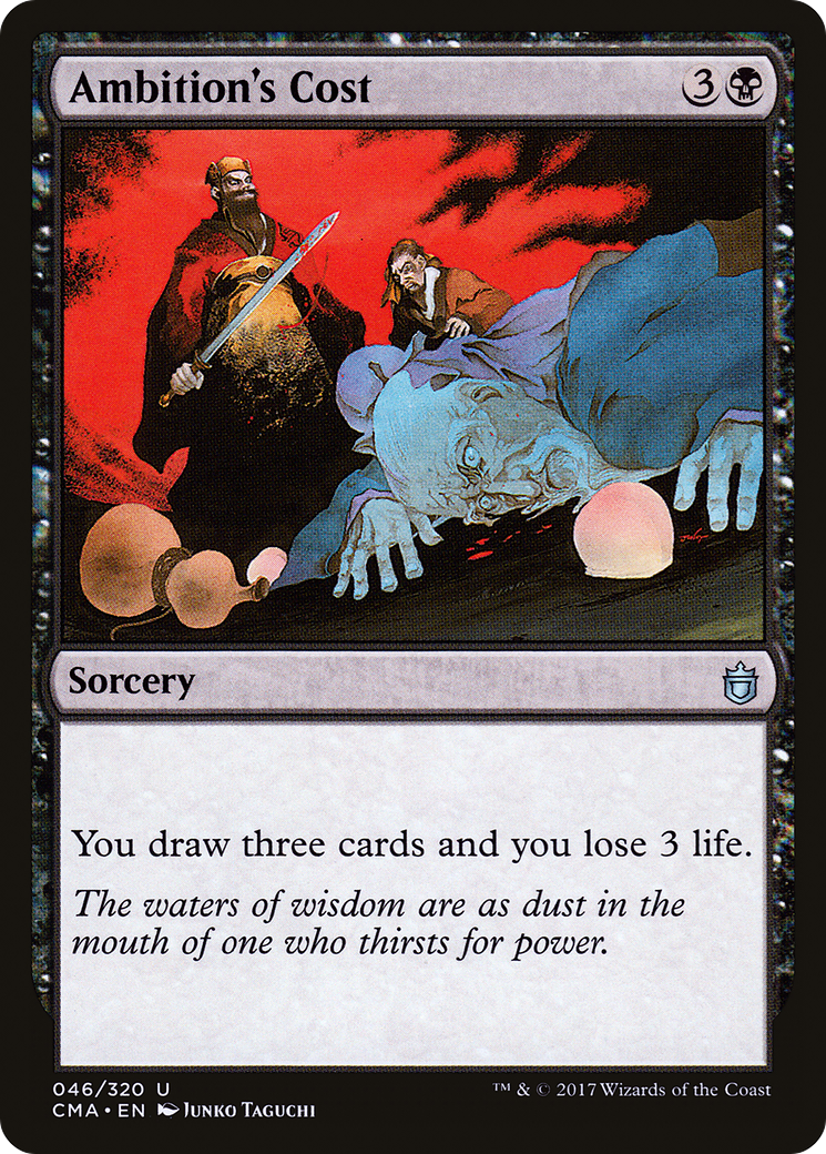 Ambition's Cost (CMA-046) - Commander Anthology - Premium MTG Single from Wizards of the Coast - Just $0.08! Shop now at Game Crave Tournament Store