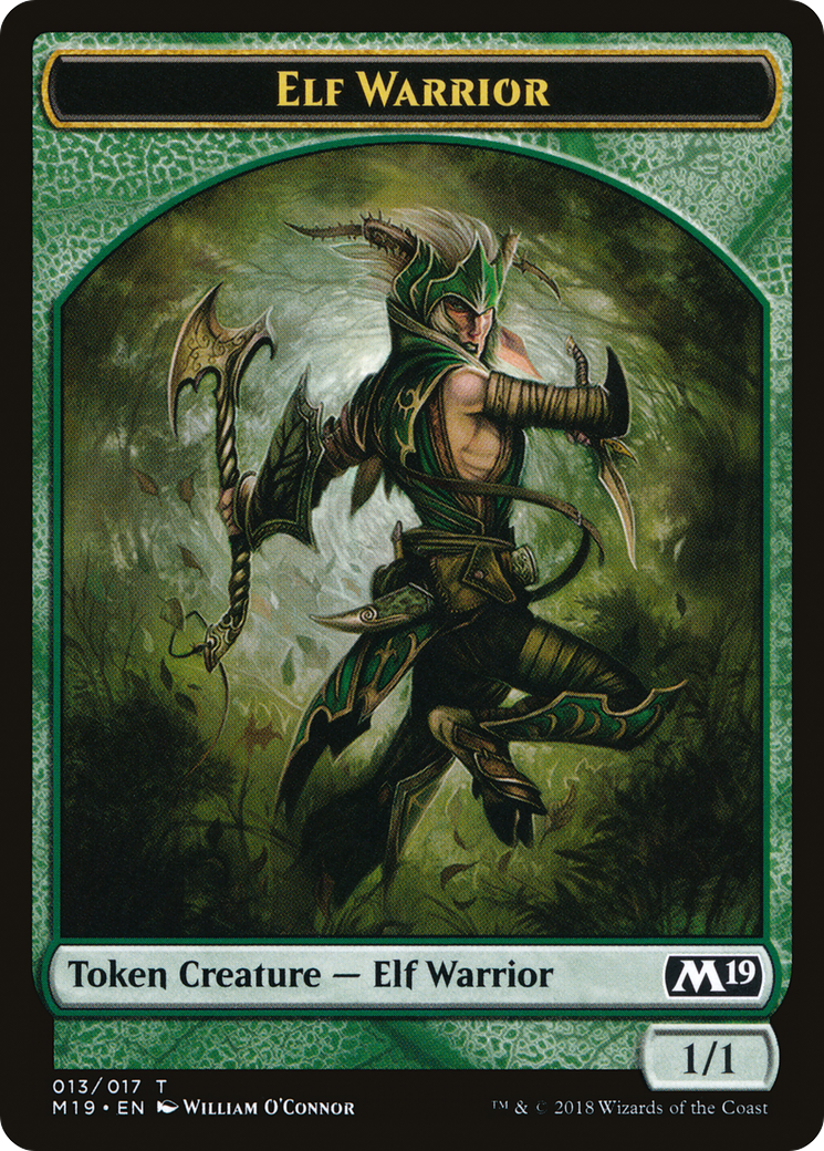 Elf Warrior (TM19-013) - Core Set 2019 Tokens - Premium MTG Single from Wizards of the Coast - Just $0.08! Shop now at Game Crave Tournament Store