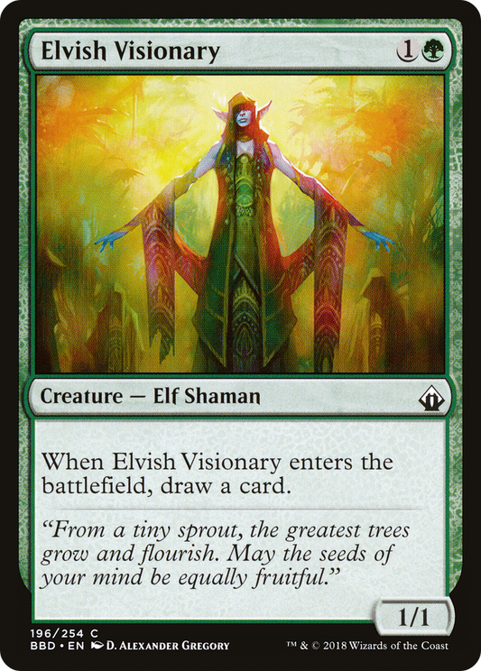Elvish Visionary (BBD-196) - Battlebond - Premium MTG Single from Wizards of the Coast - Just $0.08! Shop now at Game Crave Tournament Store