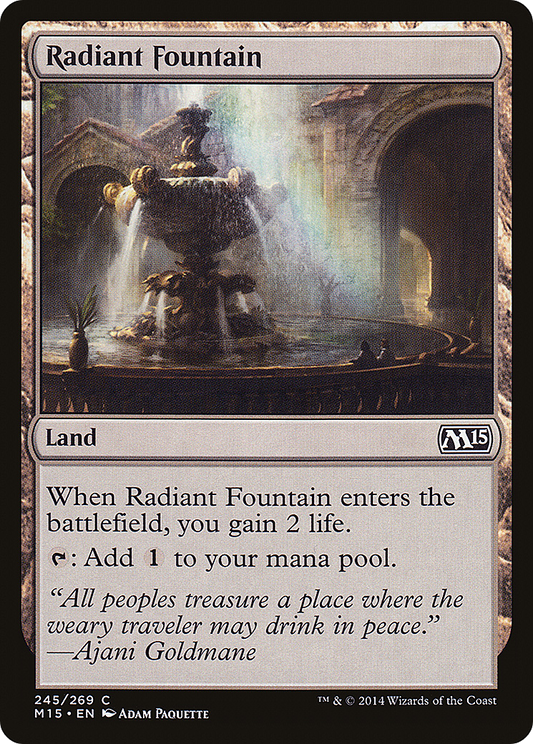 Radiant Fountain (M15-245) - Magic 2015 - Premium MTG Single from Wizards of the Coast - Just $0.08! Shop now at Game Crave Tournament Store