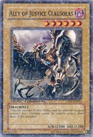 Ally of Justice Clausolas (DT01-EN023) - Duel Terminal 1 Limited - Premium Yugioh Single from Konami - Just $0.25! Shop now at Game Crave Tournament Store