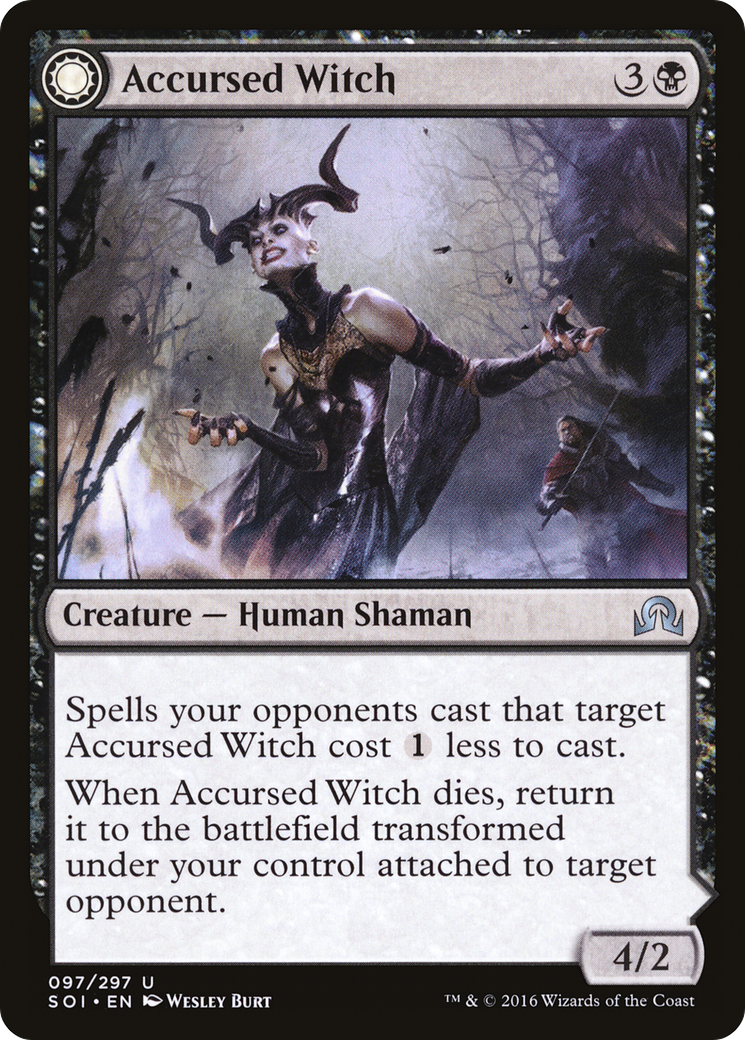 Accursed Witch // Infectious Curse (SOI-097) - Shadows over Innistrad: (Double Faced Transform) Foil - Premium MTG Single from Wizards of the Coast - Just $0.45! Shop now at Game Crave Tournament Store