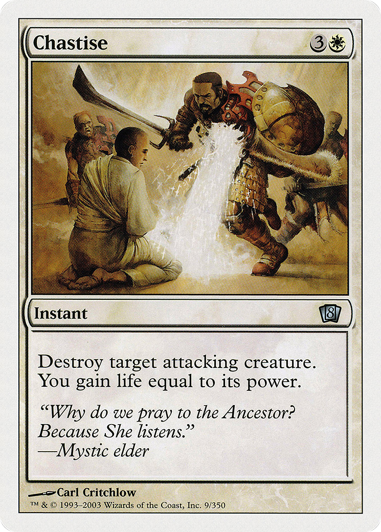 Chastise (8ED-009) - Eighth Edition - Premium MTG Single from Wizards of the Coast - Just $0.08! Shop now at Game Crave Tournament Store