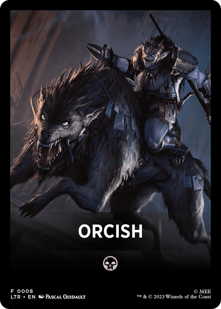 Orcish (FLTR-008) - Tales of Middle-earth Front Cards - Premium MTG Single from Wizards of the Coast - Just $0! Shop now at Game Crave Tournament Store