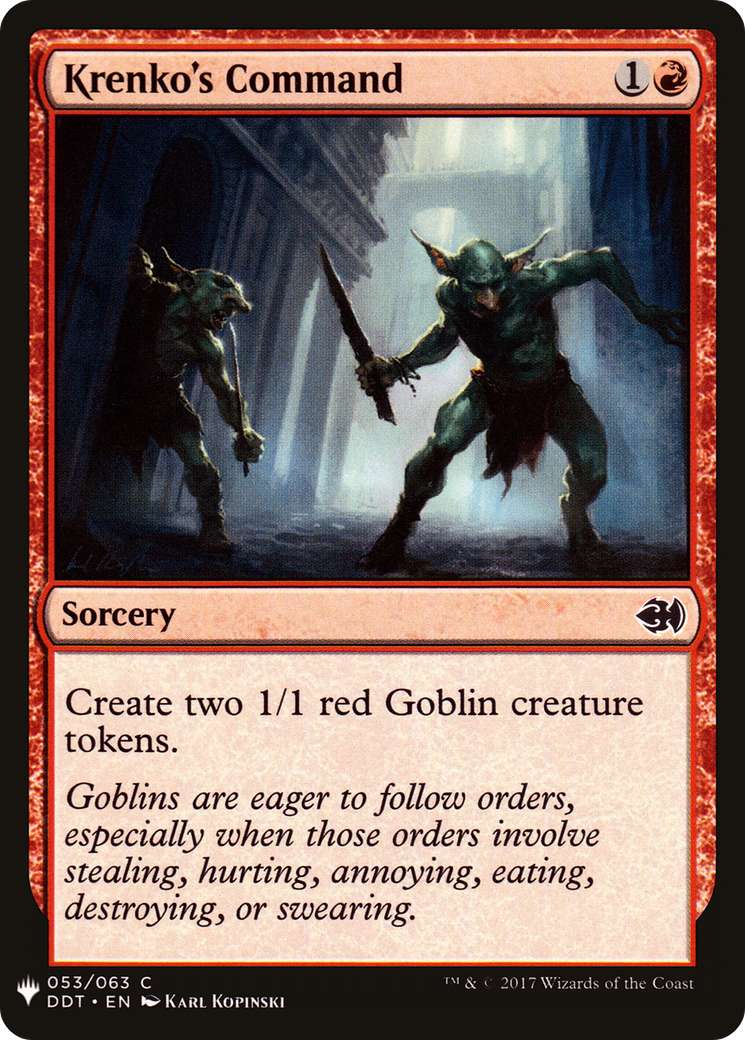 Krenko's Command (MB1-997) - Mystery Booster - Premium MTG Single from Wizards of the Coast - Just $0.08! Shop now at Game Crave Tournament Store