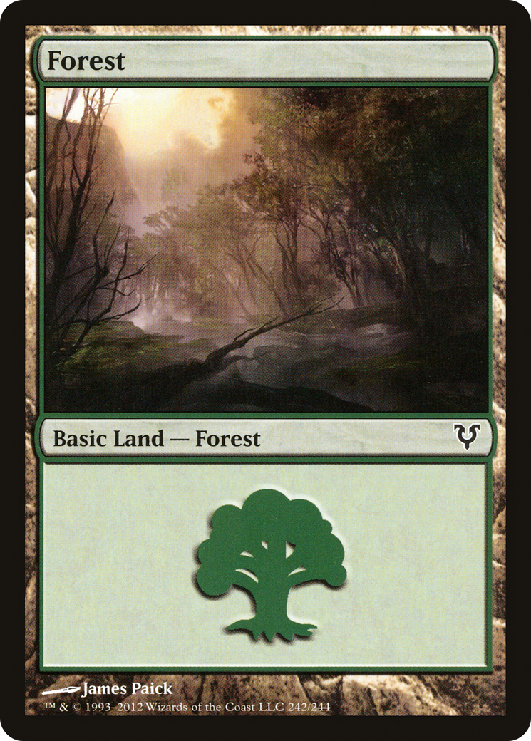 Forest (AVR-242) - Avacyn Restored Foil - Premium MTG Single from Wizards of the Coast - Just $0.14! Shop now at Game Crave Tournament Store