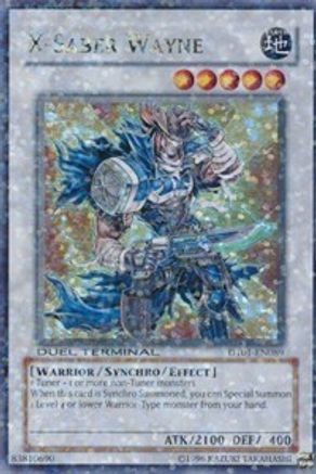 X-Saber Wayne (DT01-EN089) - Duel Terminal 1 Limited - Premium Yugioh Single from Konami - Just $1.18! Shop now at Game Crave Tournament Store