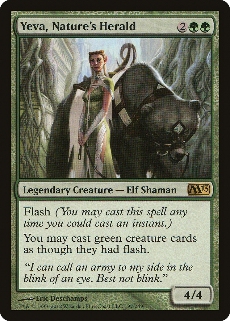 Yeva, Nature's Herald (M13-197) - Magic 2013 - Premium MTG Single from Wizards of the Coast - Just $0.19! Shop now at Game Crave Tournament Store