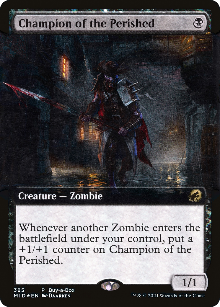 Champion of the Perished (MID-385) - Innistrad: Midnight Hunt: (Extended Art) Foil - Premium MTG Single from Wizards of the Coast - Just $0.32! Shop now at Game Crave Tournament Store