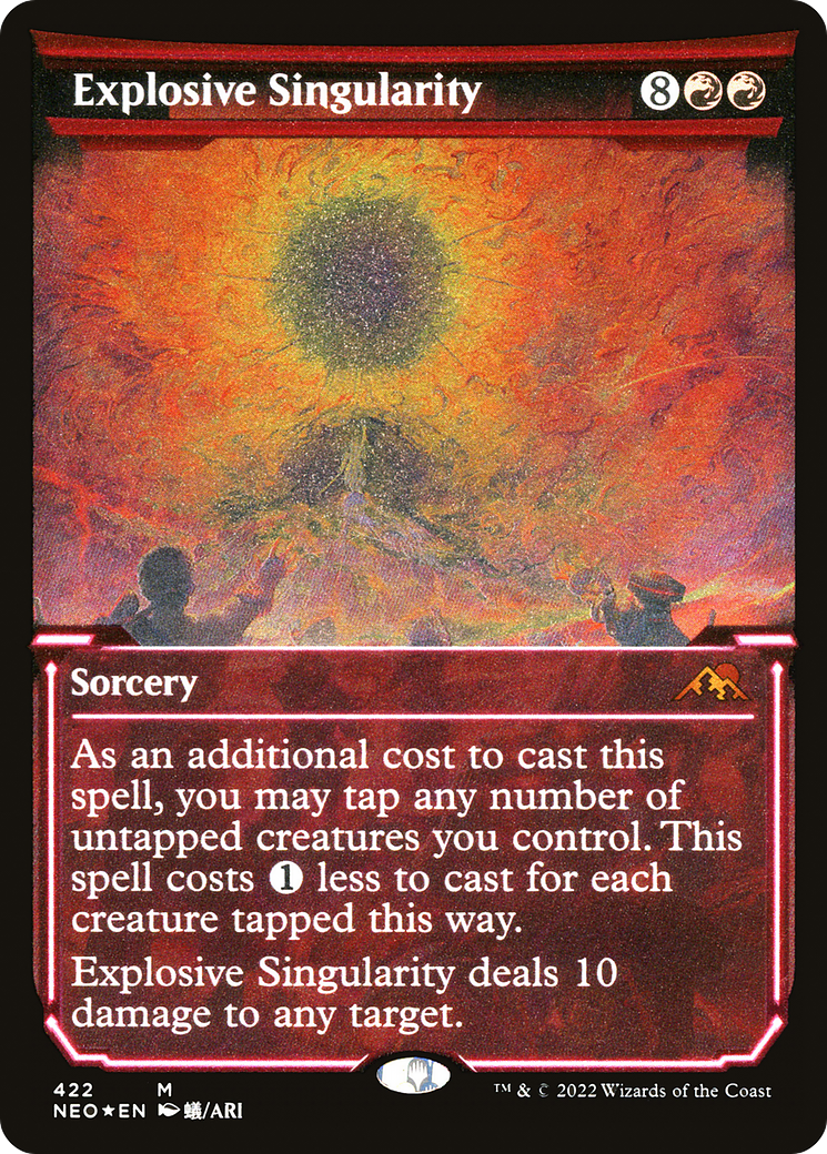 Explosive Singularity (NEO-422) - Kamigawa: Neon Dynasty: (Showcase) Etched Foil - Premium MTG Single from Wizards of the Coast - Just $2.47! Shop now at Game Crave Tournament Store