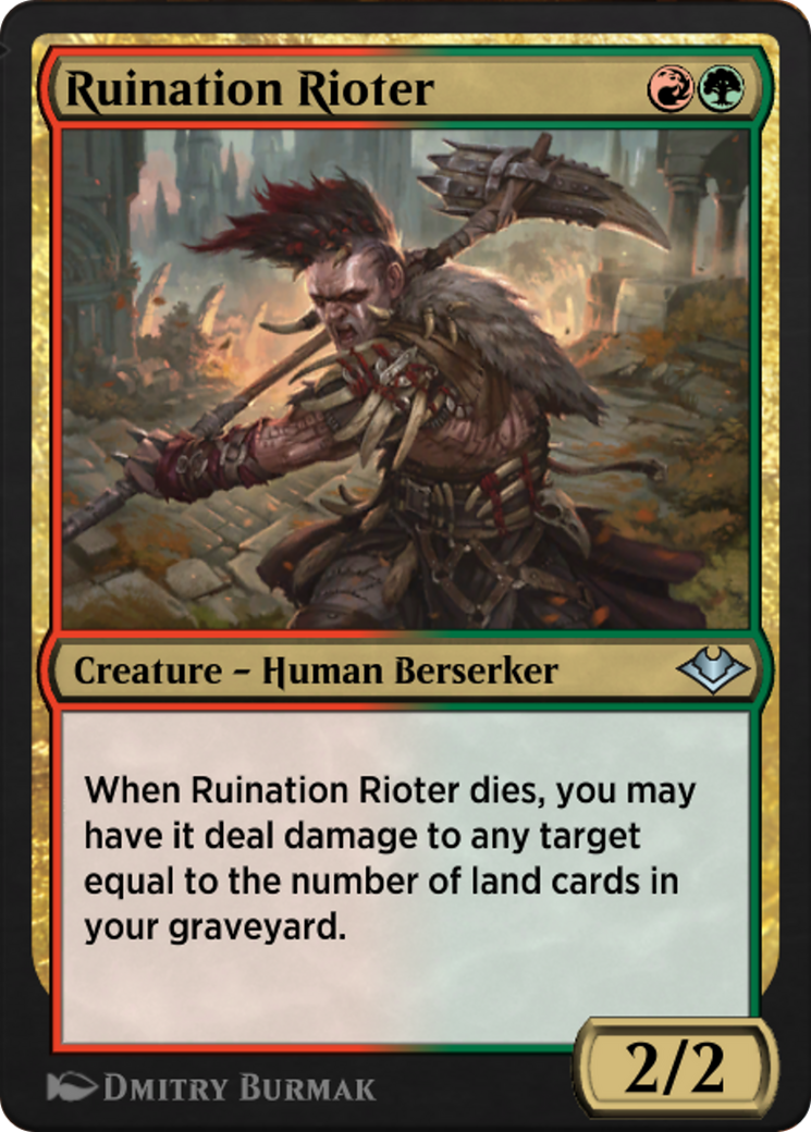Ruination Rioter (J21-713) - Jumpstart: Historic Horizons - Premium MTG Single from Wizards of the Coast - Just $0! Shop now at Game Crave Tournament Store