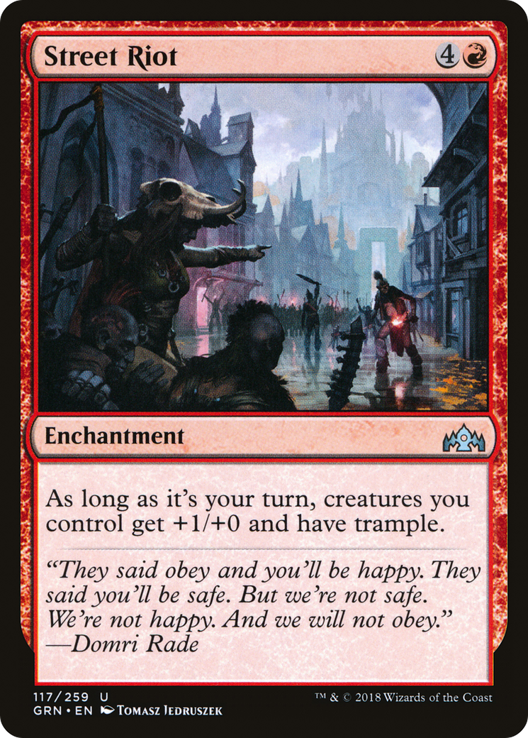 Street Riot (GRN-117) - Guilds of Ravnica Foil - Premium MTG Single from Wizards of the Coast - Just $0.42! Shop now at Game Crave Tournament Store