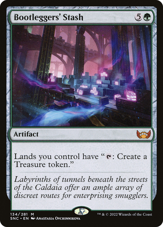 Bootleggers' Stash (SNC-134) - Streets of New Capenna - Premium MTG Single from Wizards of the Coast - Just $0.20! Shop now at Game Crave Tournament Store