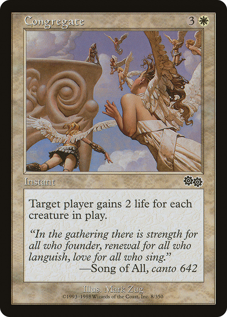 Congregate (USG-008) - Urza's Saga - Premium MTG Single from Wizards of the Coast - Just $0.25! Shop now at Game Crave Tournament Store