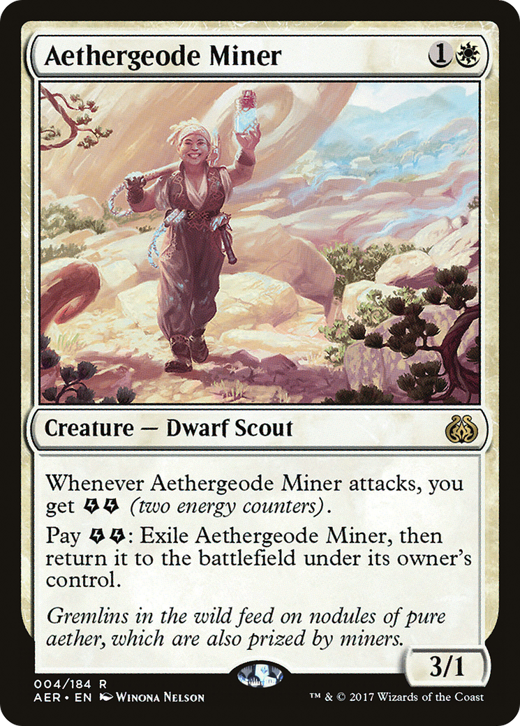 Aethergeode Miner (AER-004) - Aether Revolt Foil - Premium MTG Single from Wizards of the Coast - Just $0.50! Shop now at Game Crave Tournament Store