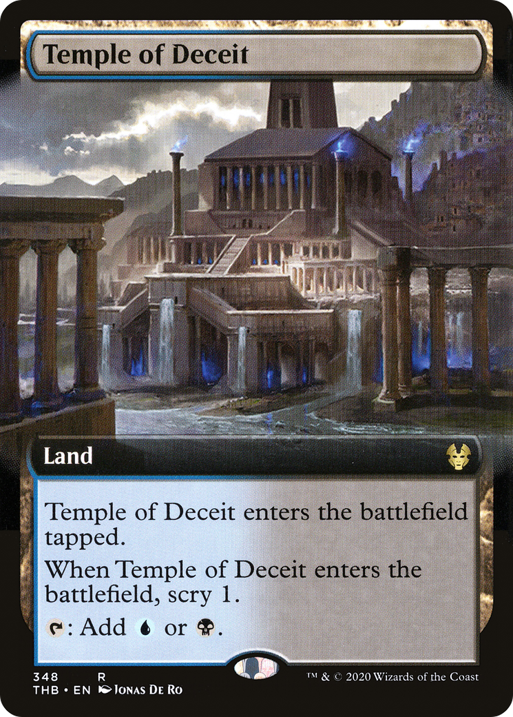 Temple of Deceit (THB-348) - Theros Beyond Death: (Extended Art) Foil - Premium MTG Single from Wizards of the Coast - Just $1.55! Shop now at Game Crave Tournament Store