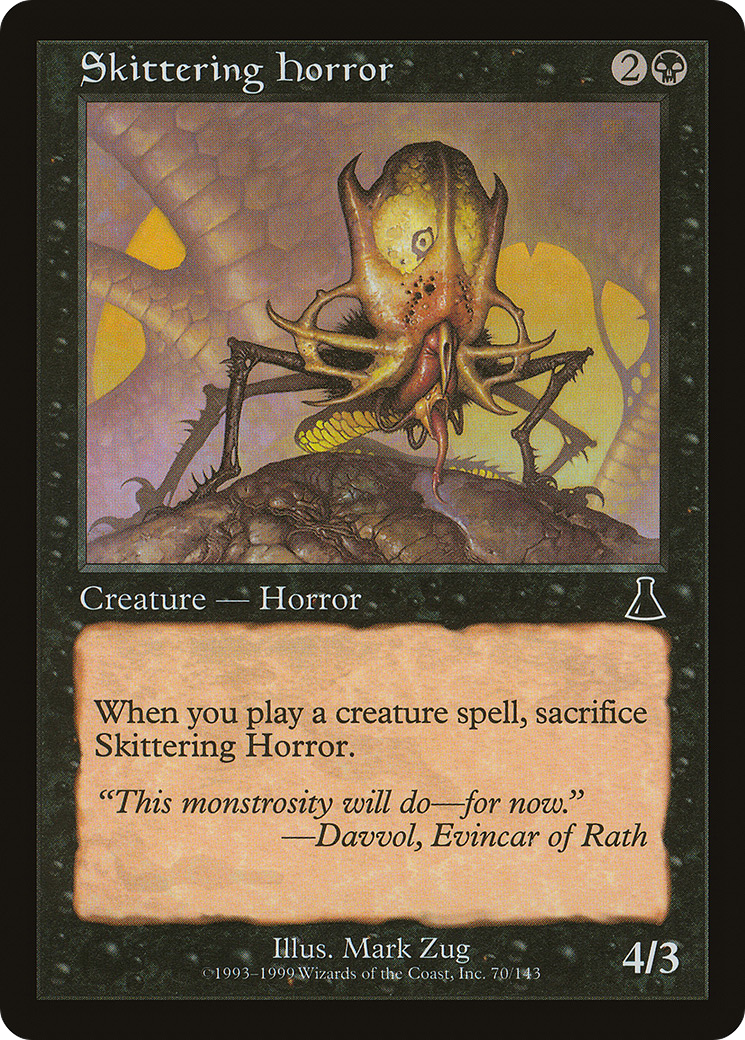 Skittering Horror (UDS-070) - Urza's Destiny Foil - Premium MTG Single from Wizards of the Coast - Just $0.28! Shop now at Game Crave Tournament Store