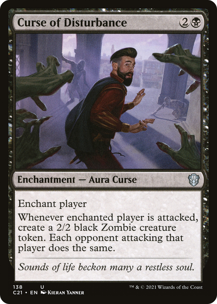 Curse of Disturbance (C21-138) - Commander 2021 - Premium MTG Single from Wizards of the Coast - Just $0.58! Shop now at Game Crave Tournament Store