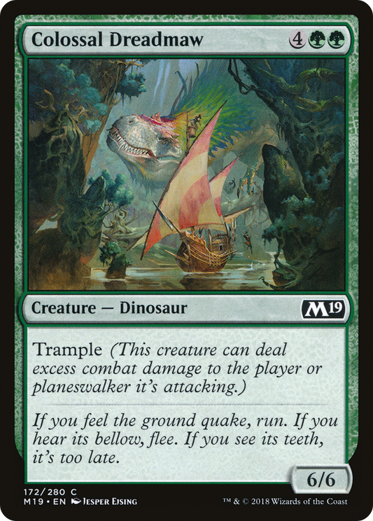 Colossal Dreadmaw (M19-172) - Core Set 2019 - Premium MTG Single from Wizards of the Coast - Just $0.08! Shop now at Game Crave Tournament Store