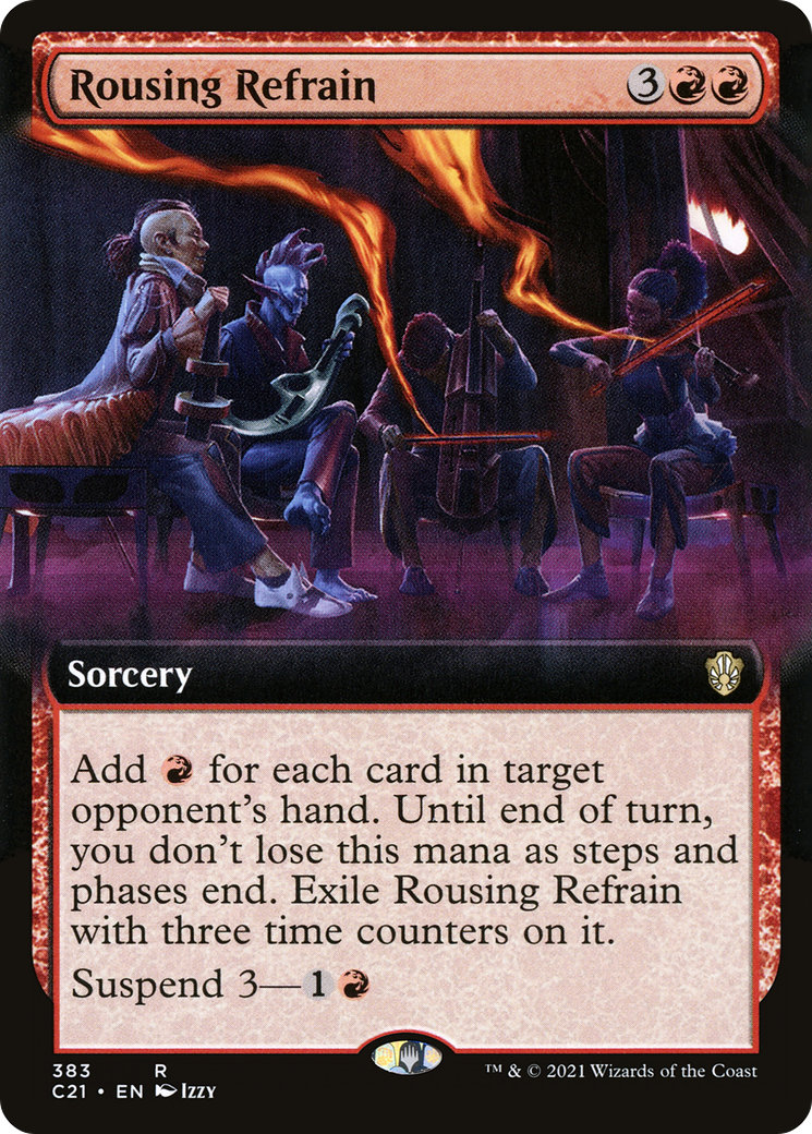 Rousing Refrain (C21-383) - Commander 2021: (Extended Art) - Premium MTG Single from Wizards of the Coast - Just $0.74! Shop now at Game Crave Tournament Store
