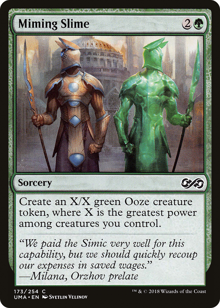 Miming Slime (UMA-173) - Ultimate Masters Foil - Premium MTG Single from Wizards of the Coast - Just $0.08! Shop now at Game Crave Tournament Store