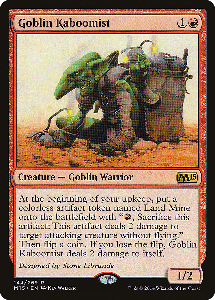 Goblin Kaboomist (M15-144) - Magic 2015 Foil - Premium MTG Single from Wizards of the Coast - Just $0.23! Shop now at Game Crave Tournament Store
