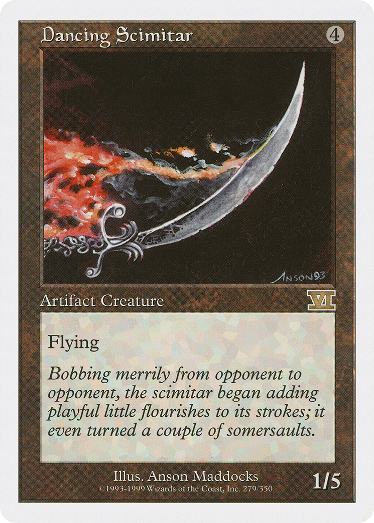 Dancing Scimitar (6ED-279) - Classic Sixth Edition - Premium MTG Single from Wizards of the Coast - Just $0.08! Shop now at Game Crave Tournament Store