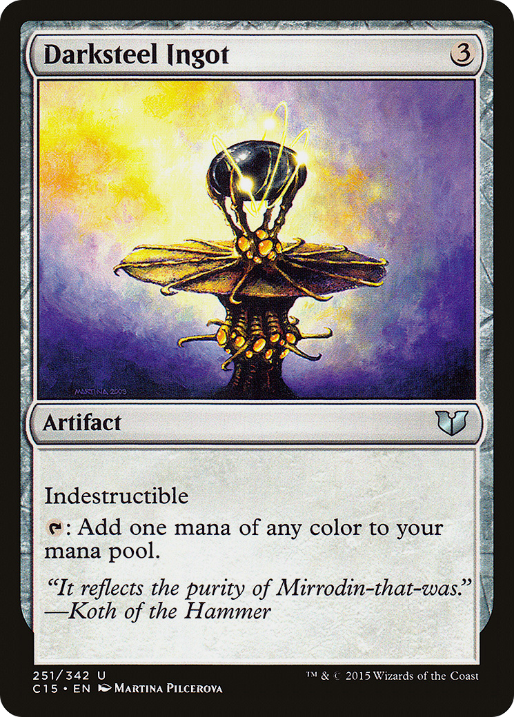 Darksteel Ingot (C15-251) - Commander 2015 - Premium MTG Single from Wizards of the Coast - Just $0.08! Shop now at Game Crave Tournament Store