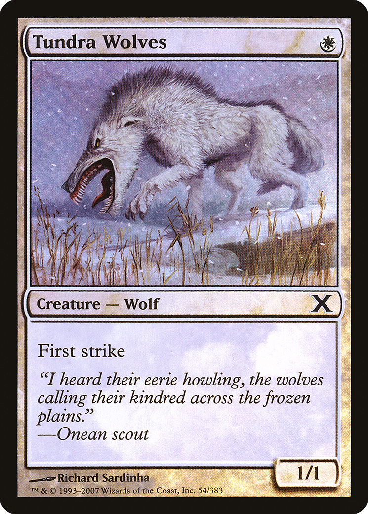 Tundra Wolves (10E-54★) - Tenth Edition Foil - Premium MTG Single from Wizards of the Coast - Just $0.31! Shop now at Game Crave Tournament Store