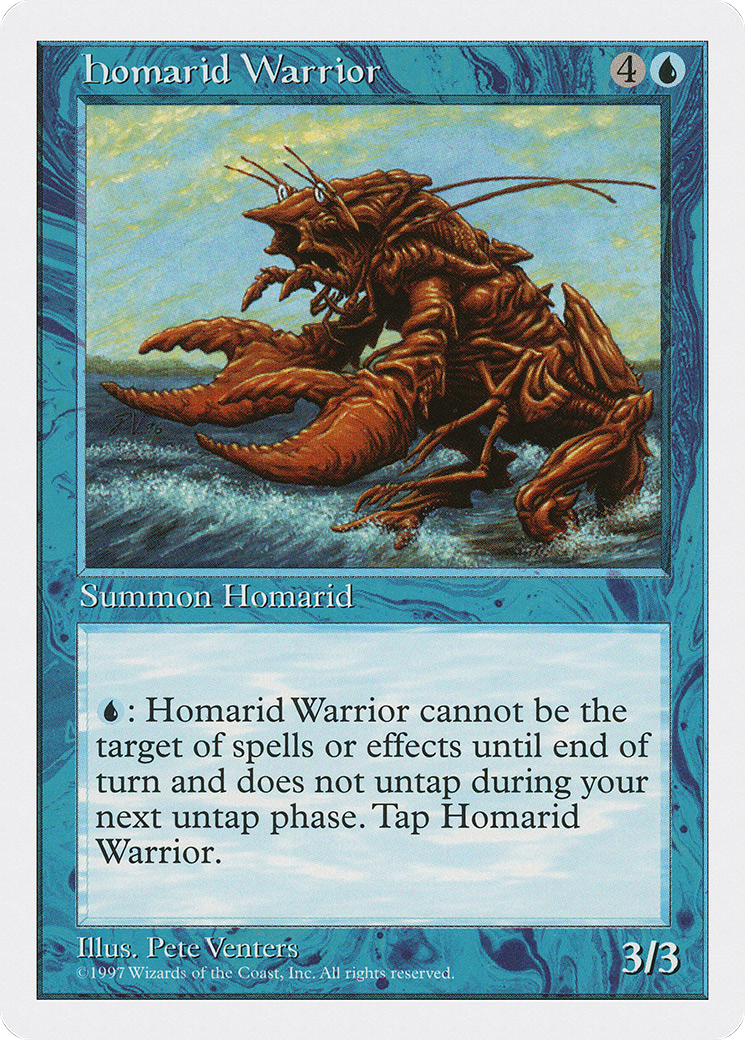 Homarid Warrior (5ED-092) - Fifth Edition - Premium MTG Single from Wizards of the Coast - Just $0.25! Shop now at Game Crave Tournament Store