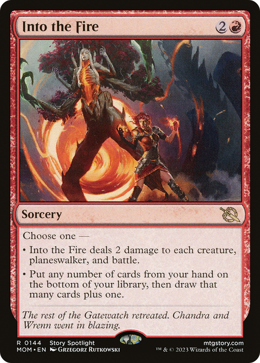 Into the Fire (MOM-144) - March of the Machine - Premium MTG Single from Wizards of the Coast - Just $0.08! Shop now at Game Crave Tournament Store