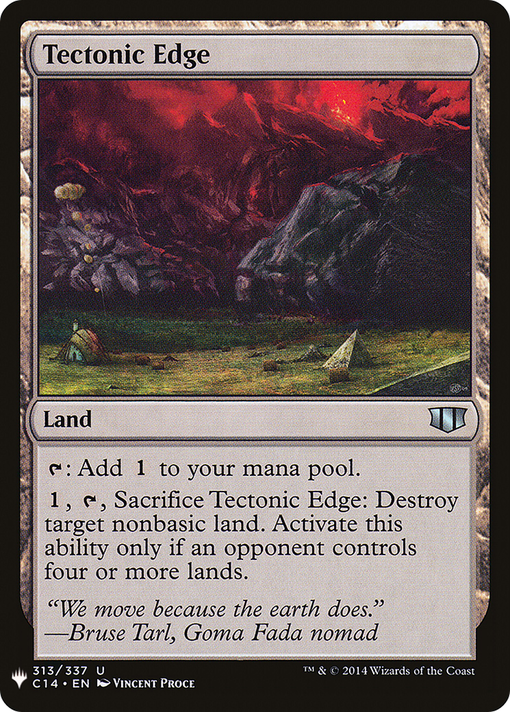Tectonic Edge (MB1-1690) - Mystery Booster - Premium MTG Single from Wizards of the Coast - Just $0.08! Shop now at Game Crave Tournament Store