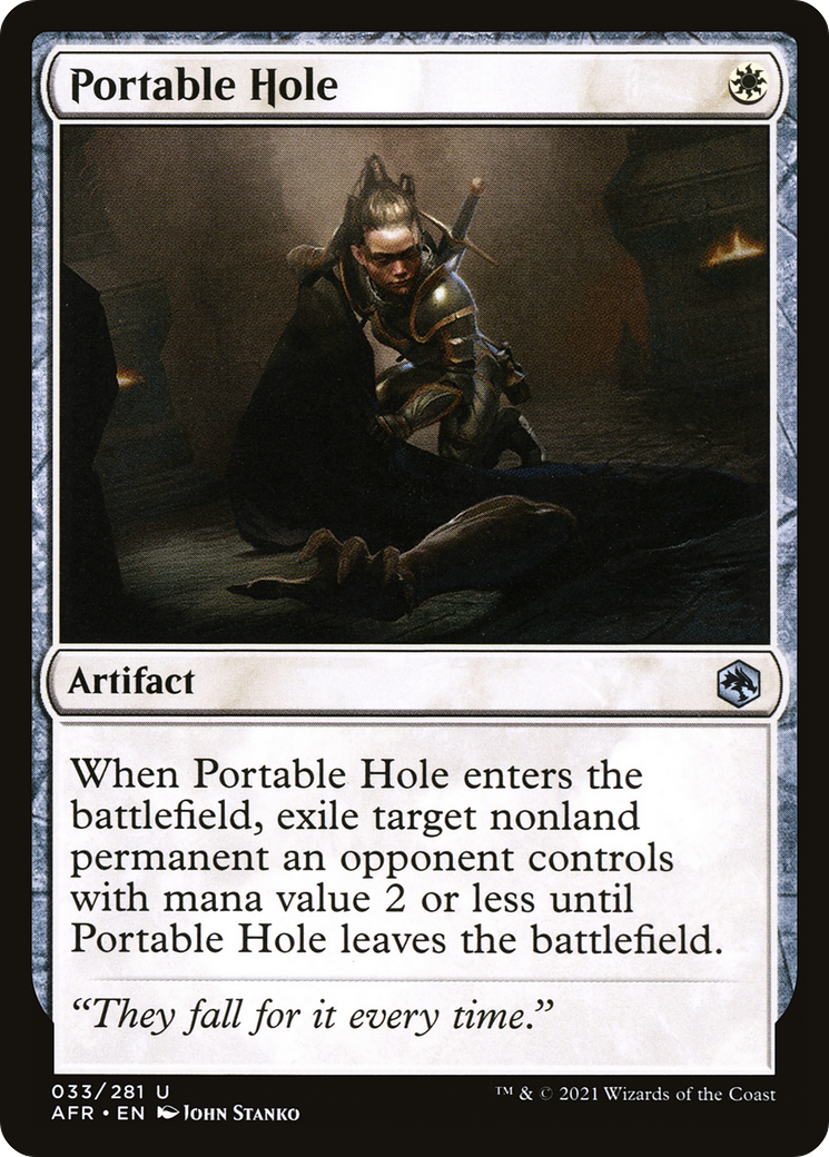 Portable Hole (AFR-033) - Adventures in the Forgotten Realms Foil - Premium MTG Single from Wizards of the Coast - Just $2.03! Shop now at Game Crave Tournament Store
