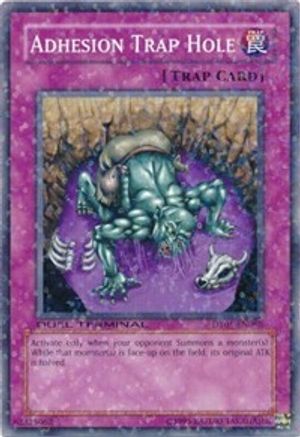 Adhesion Trap Hole (DT01-EN098) - Duel Terminal 1 Limited - Premium Yugioh Single from Konami - Just $0.35! Shop now at Game Crave Tournament Store