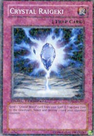 Crystal Raigeki (DT01-EN099) - Duel Terminal 1 Limited - Premium Yugioh Single from Konami - Just $0.26! Shop now at Game Crave Tournament Store