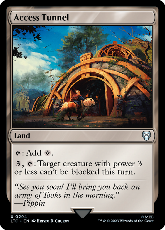 Access Tunnel (LTC-294) - Tales of Middle-earth Commander - Premium MTG Single from Wizards of the Coast - Just $0.09! Shop now at Game Crave Tournament Store