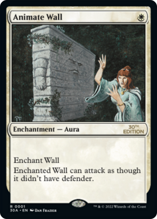 Animate Wall (30A-001) - 30th Anniversary Edition - Premium MTG Single from Wizards of the Coast - Just $9.22! Shop now at Game Crave Tournament Store