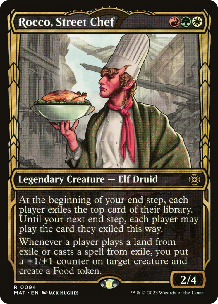 Rocco, Street Chef (MAT-094) - March of the Machine: The Aftermath: (Showcase) Foil - Premium MTG Single from Wizards of the Coast - Just $0.08! Shop now at Game Crave Tournament Store