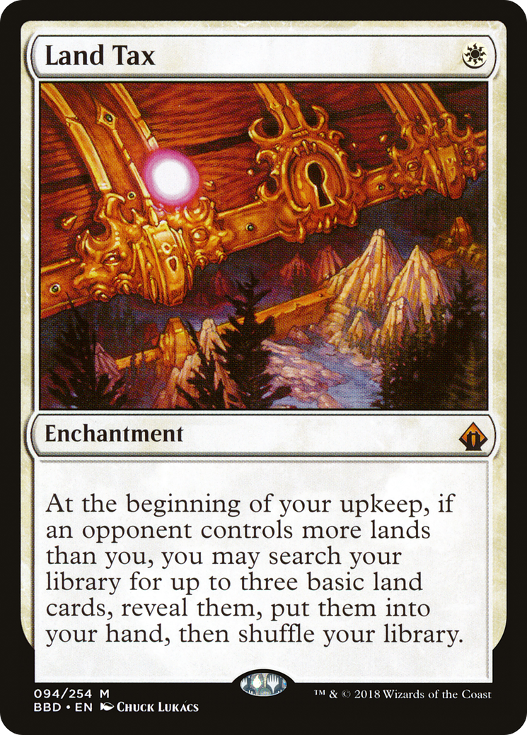 Land Tax (BBD-094) - Battlebond Foil - Premium MTG Single from Wizards of the Coast - Just $19.76! Shop now at Game Crave Tournament Store