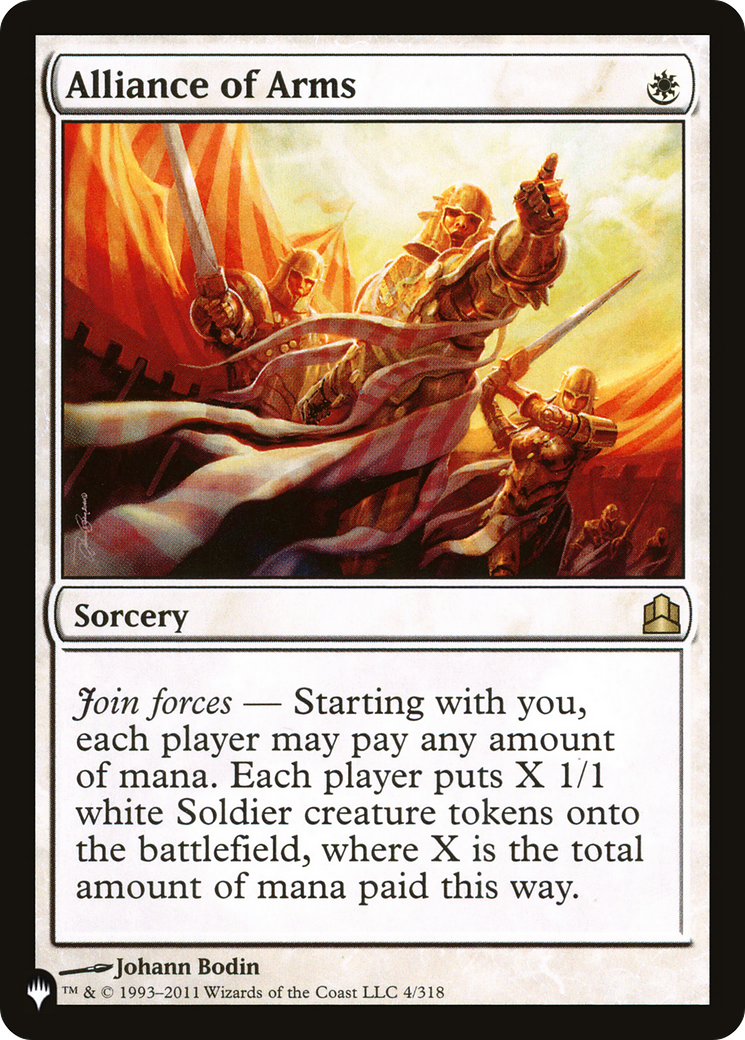 Alliance of Arms (PLIST-1165) - The List - Premium MTG Single from Wizards of the Coast - Just $10.07! Shop now at Game Crave Tournament Store