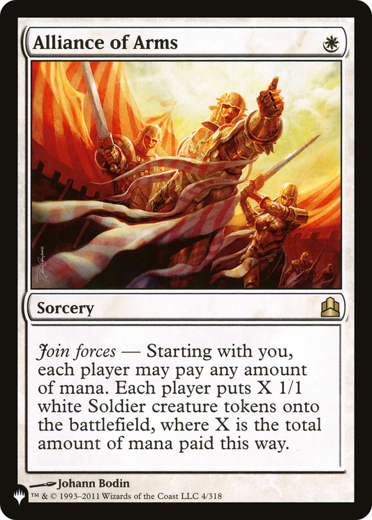 Alliance of Arms (PLIST-1165) - The List - Premium MTG Single from Wizards of the Coast - Just $10.07! Shop now at Game Crave Tournament Store